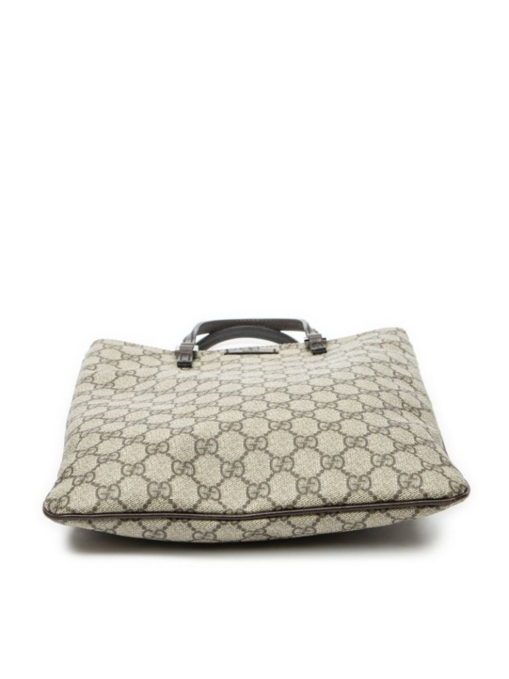 ★SOLD★ Gucci Flat Tote Brown Beige Supreme Canvas - Picture 6 of 10